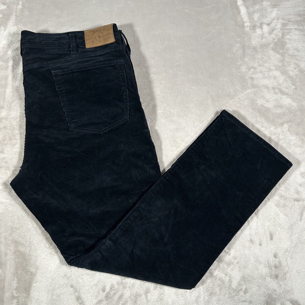 Polo Ralph Lauren Varick Corduroy Pant Men 40x32 5-Pocket Slim Straight Stretch